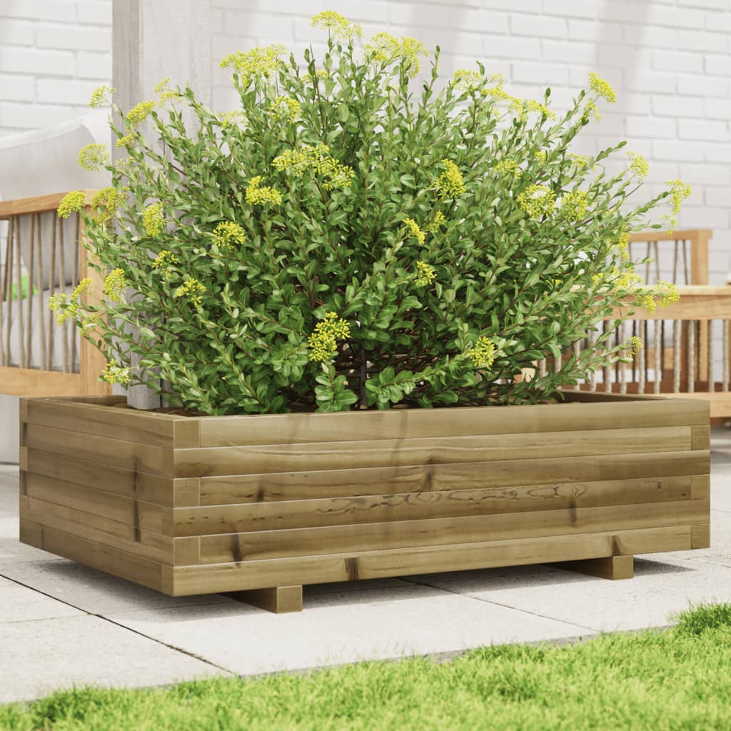 vidaXL Jardinière 90x60x26,5 cm Pin Imprégné