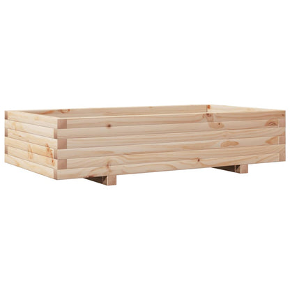 vidaXL Pflanzkübel 110x60x26,5 cm Massivholz Kiefer