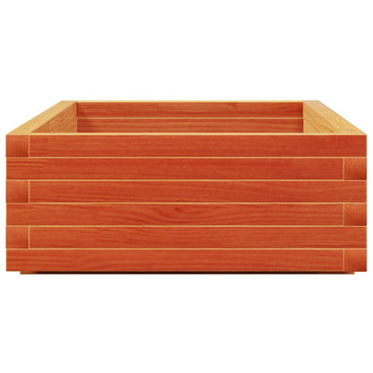 vidaXL Pflanzkübel Wachsbraun 110x60x26,5 cm Massivholz Kiefer