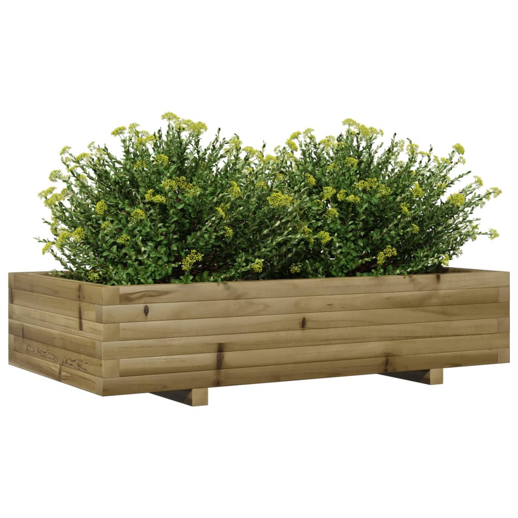 vidaXL Pflanzkübel 110x60x26,5 cm Kiefernholz Imprägniert