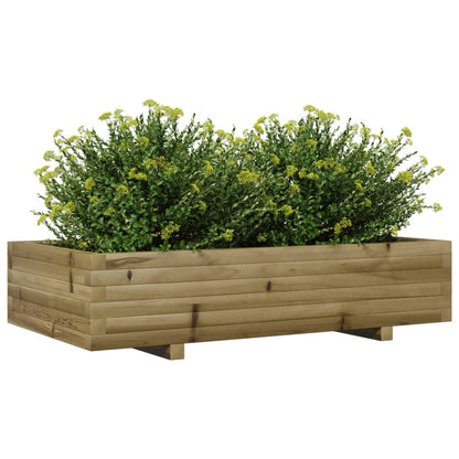 vidaXL Pflanzkübel 110x60x26,5 cm Kiefernholz Imprägniert