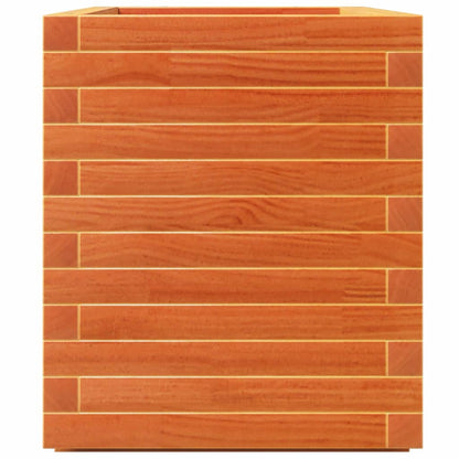 vidaXL Pflanzkübel Wachsbraun 70x40x49,5 cm Massivholz Kiefer