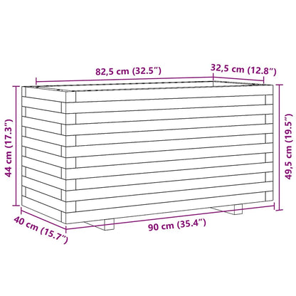 vidaXL Pflanzkübel 90x40x49,5 cm Kiefernholz Imprägniert