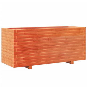 vidaXL Pflanzkübel Wachsbraun 110x40x49,5 cm Massivholz Kiefer