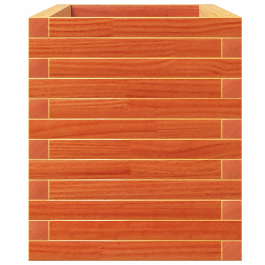 vidaXL Pflanzkübel Wachsbraun 110x40x49,5 cm Massivholz Kiefer