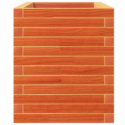 vidaXL Pflanzkübel Wachsbraun 110x40x49,5 cm Massivholz Kiefer