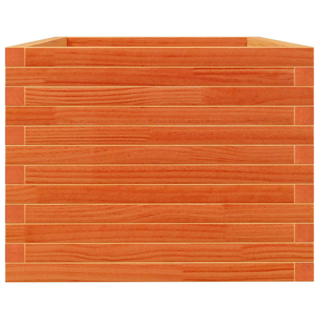 vidaXL Pflanzkübel Wachsbraun 90x60x49,5 cm Massivholz Kiefer