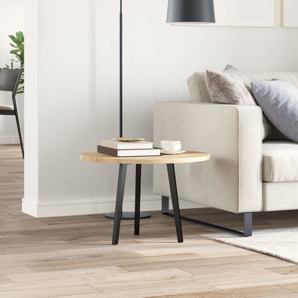 vidaXL Plateau de table rond Ø60x2 cm en bois d'acacia massif
