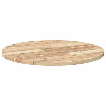 vidaXL Plateau de table rond Ø60x2 cm en bois d'acacia massif
