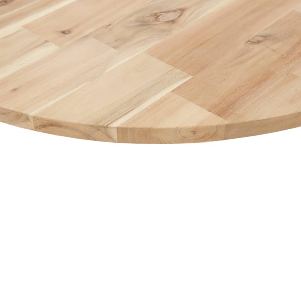 vidaXL Plateau de table rond Ø60x2 cm en bois d'acacia massif