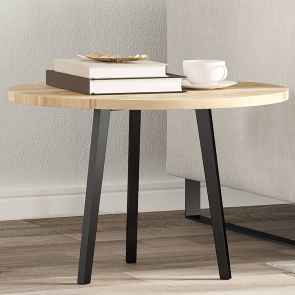 vidaXL Plateau de table rond Ø60x2 cm en bois d'acacia massif