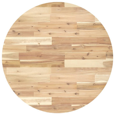 vidaXL Tischplatte Rund Ø80x2 cm Massivholz Akazie