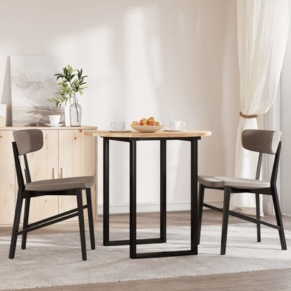 vidaXL Tischplatte Rund Ø80x2 cm Massivholz Akazie