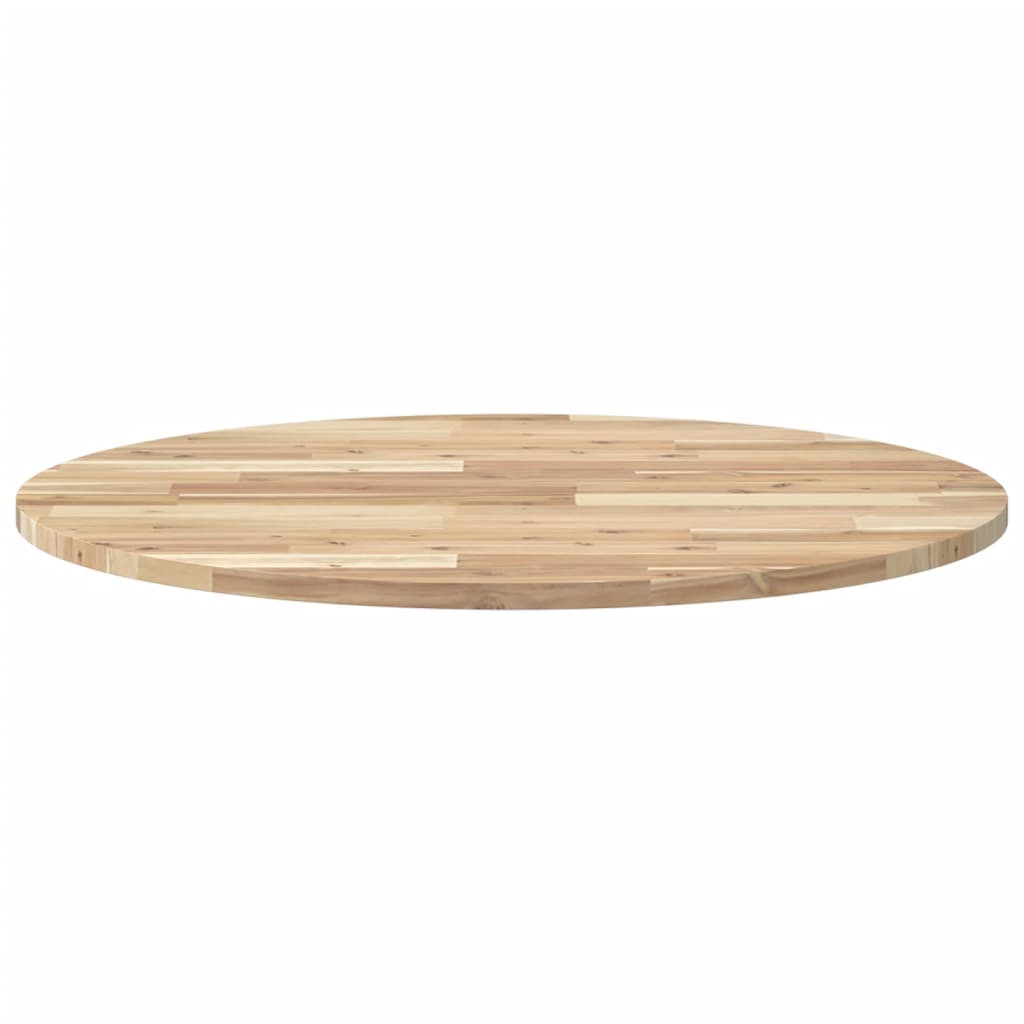 vidaXL Tischplatte Rund Ø80x2 cm Massivholz Akazie
