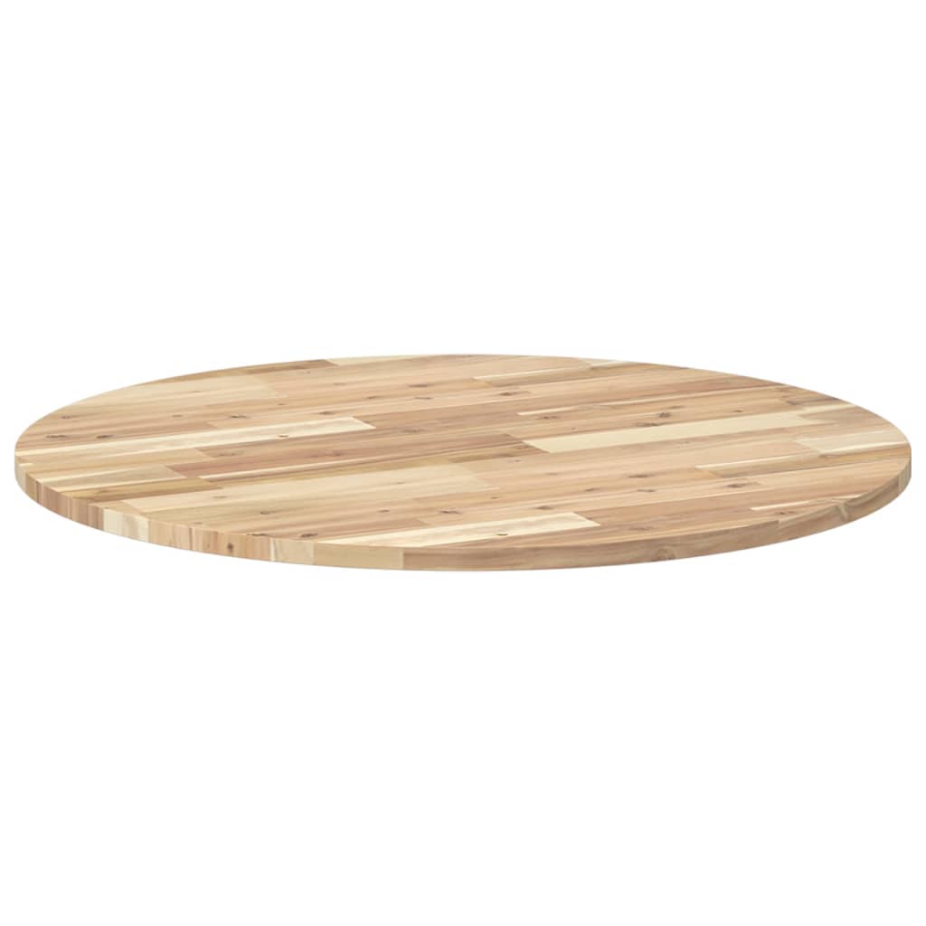 vidaXL Tischplatte Rund Ø80x2 cm Massivholz Akazie