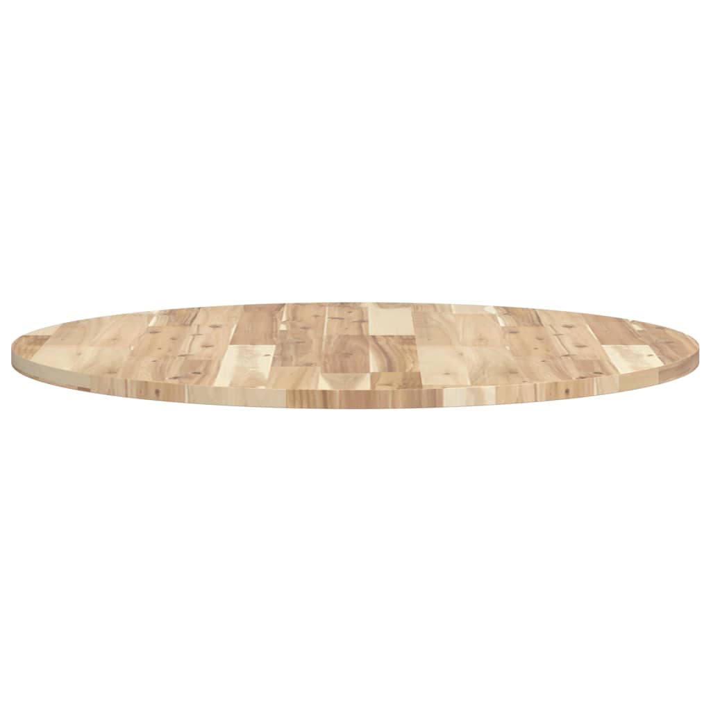vidaXL Tischplatte Rund Ø80x2 cm Massivholz Akazie