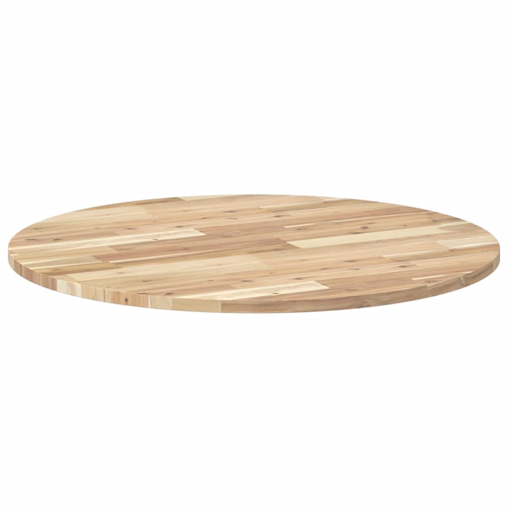 vidaXL Tischplatte Rund Ø80x2 cm Massivholz Akazie