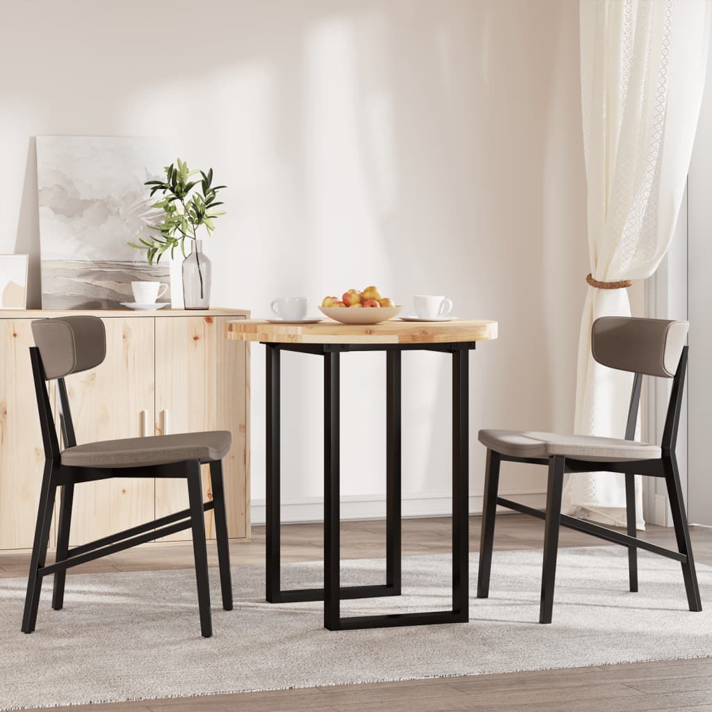 vidaXL Tischplatte Rund Ø70x4 cm Massivholz Akazie