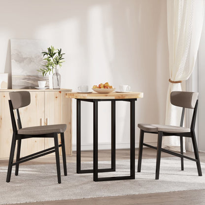 vidaXL Tischplatte Rund Ø70x4 cm Massivholz Akazie