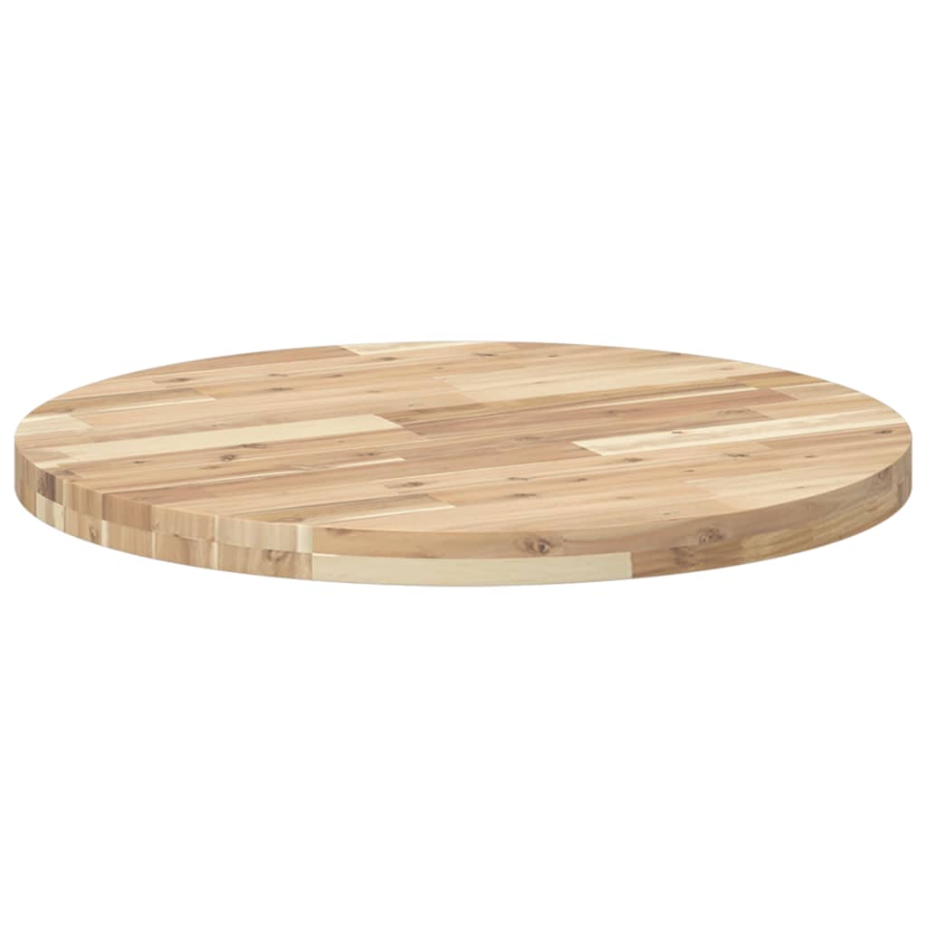 vidaXL Tischplatte Rund Ø70x4 cm Massivholz Akazie