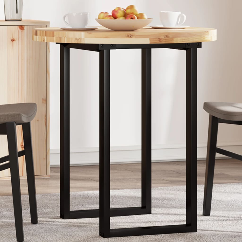 vidaXL Tischplatte Rund Ø70x4 cm Massivholz Akazie