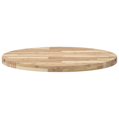 vidaXL Tischplatte Rund Ø80x4 cm Massivholz Akazie