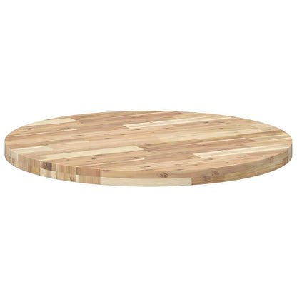 vidaXL Tischplatte Rund Ø80x4 cm Massivholz Akazie