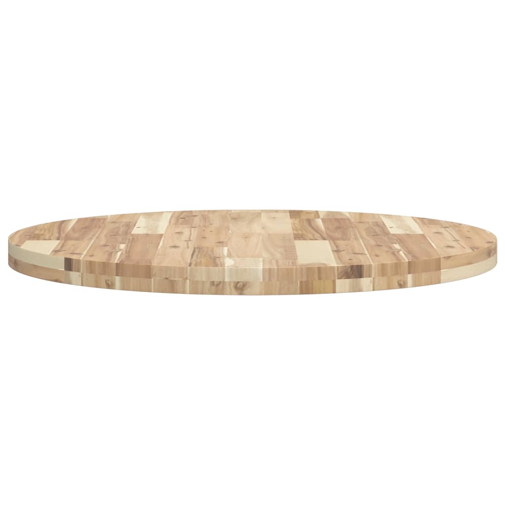 vidaXL Tischplatte Rund Ø80x4 cm Massivholz Akazie