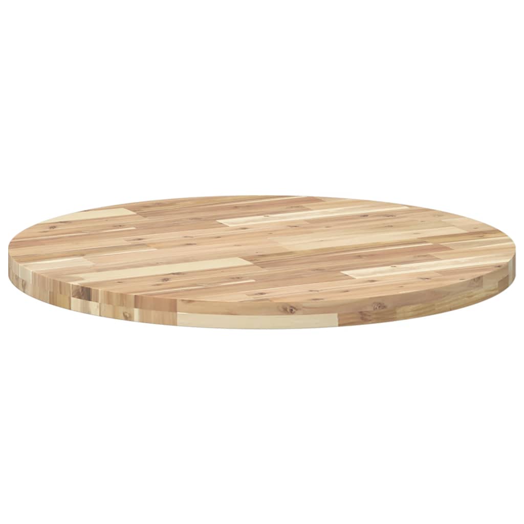 vidaXL Tischplatte Rund Ø80x4 cm Massivholz Akazie