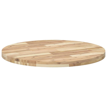 vidaXL Tischplatte Rund Ø80x4 cm Massivholz Akazie