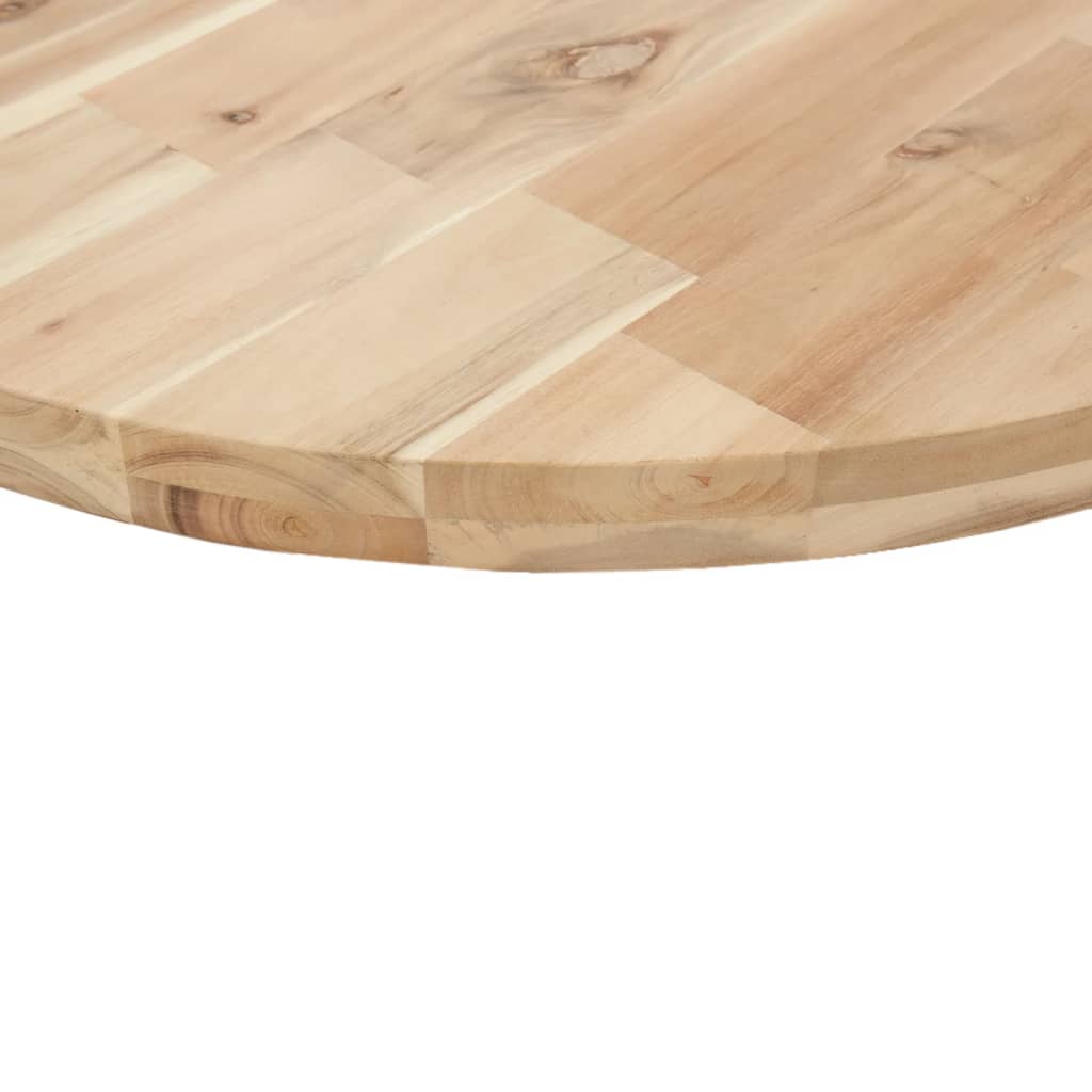 vidaXL Tischplatte Rund Ø80x4 cm Massivholz Akazie