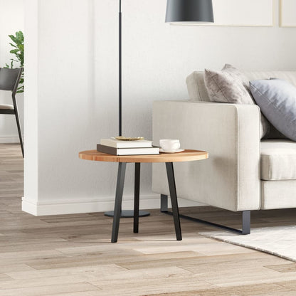 vidaXL Tischplatte Rund Ø60x2 cm Massivholz Akazie