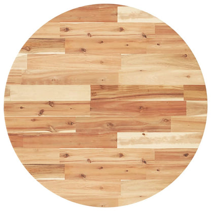 vidaXL Plateau de table rond Ø70x2 cm en bois d'acacia massif