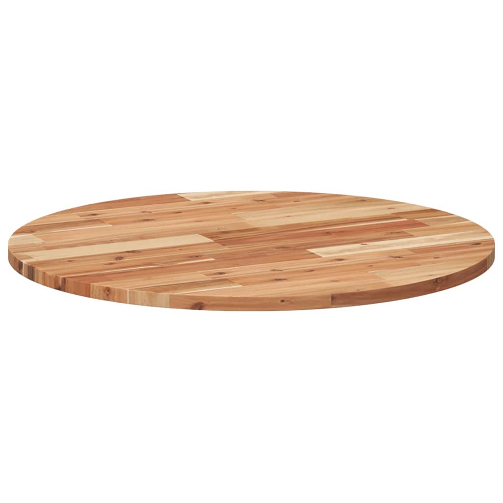 vidaXL Plateau de table rond Ø70x2 cm en bois d'acacia massif