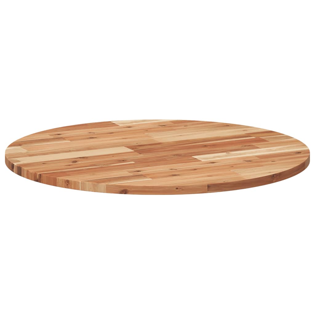 vidaXL Plateau de table rond Ø70x2 cm en bois d'acacia massif