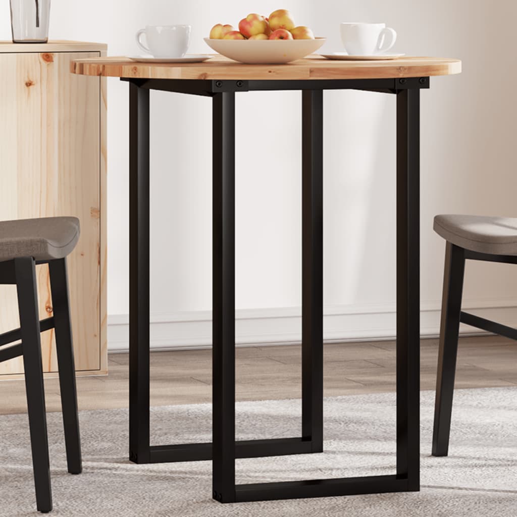vidaXL Plateau de table rond Ø70x2 cm en bois d'acacia massif