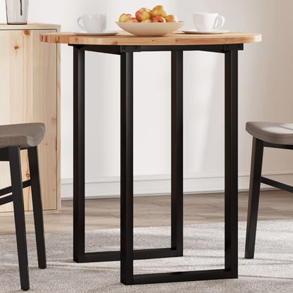 vidaXL Plateau de table rond Ø70x2 cm en bois d'acacia massif