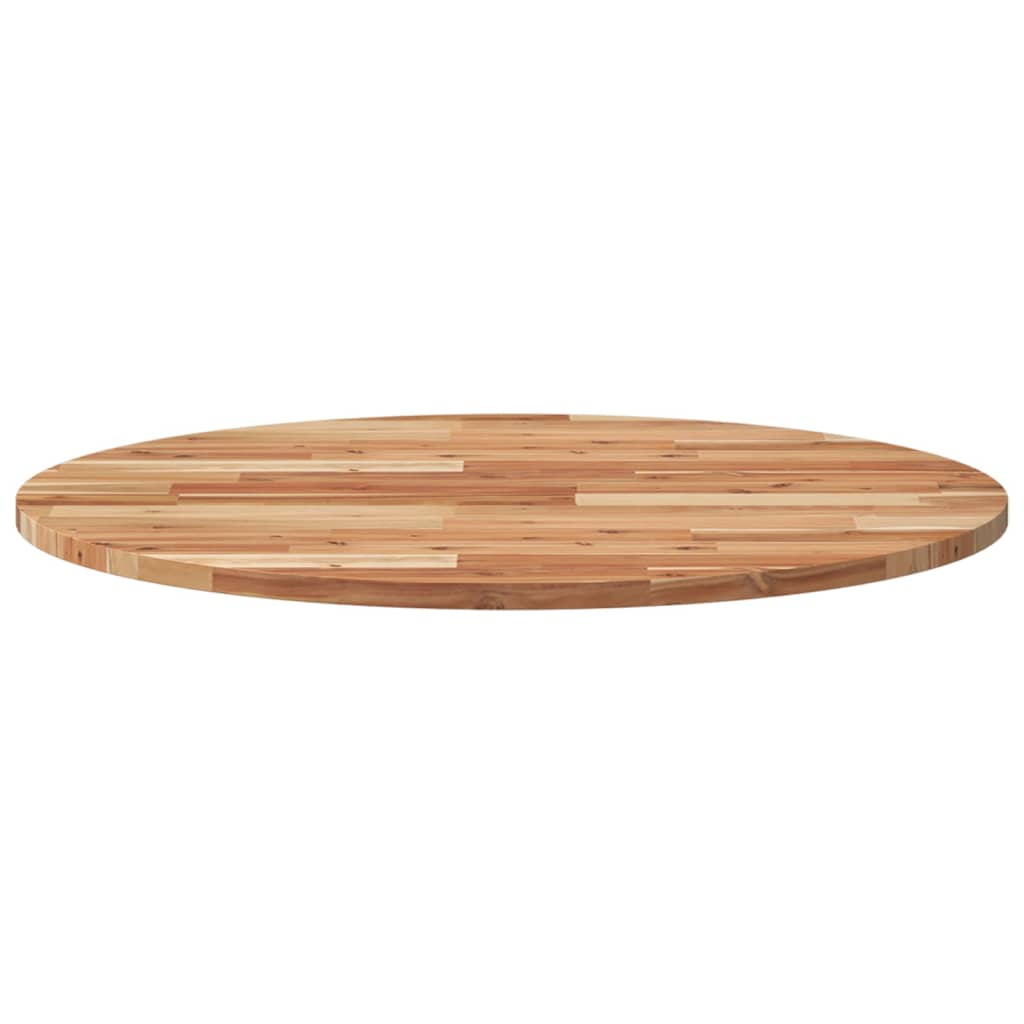 vidaXL Tischplatte Rund Ø80x2 cm Massivholz Akazie