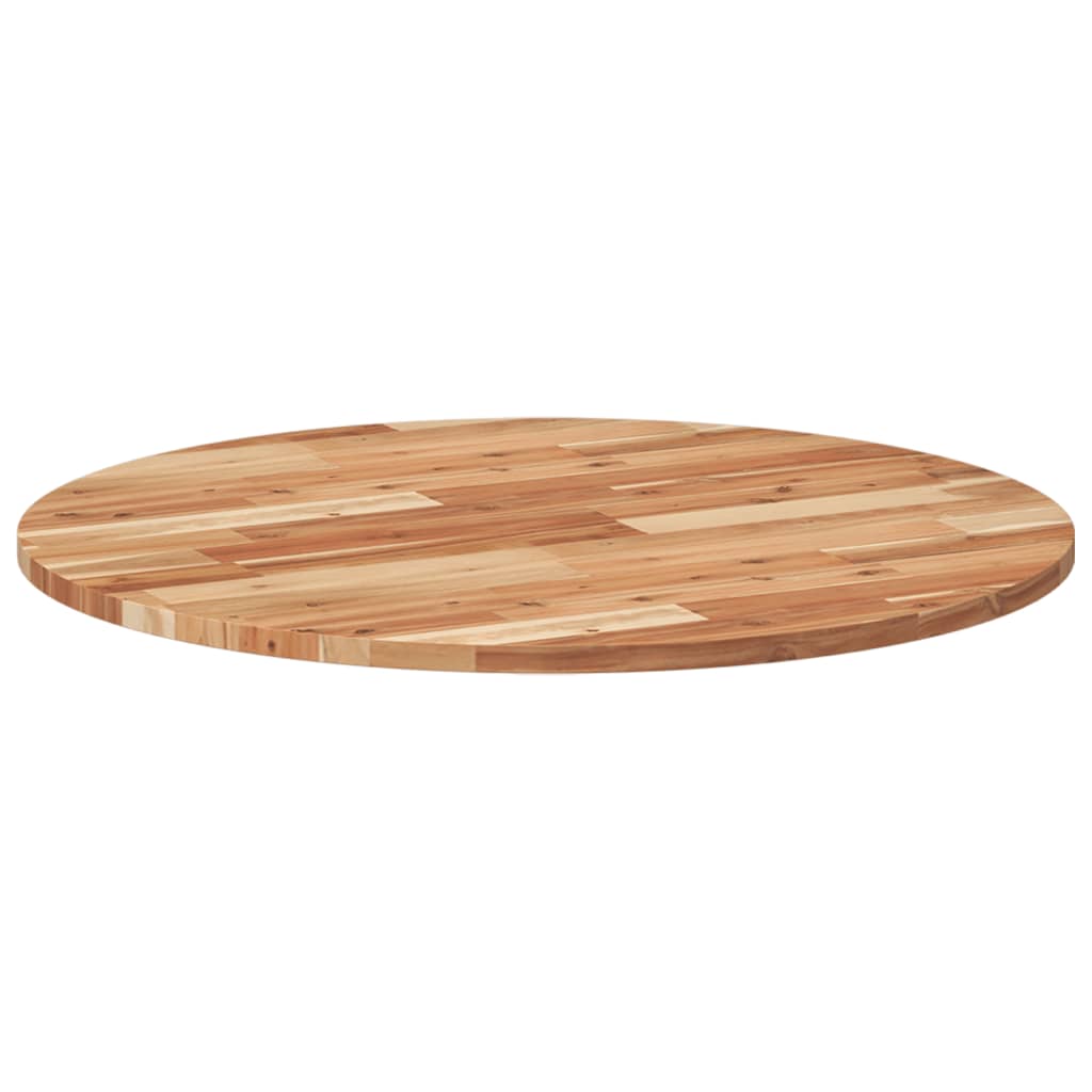 vidaXL Tischplatte Rund Ø80x2 cm Massivholz Akazie