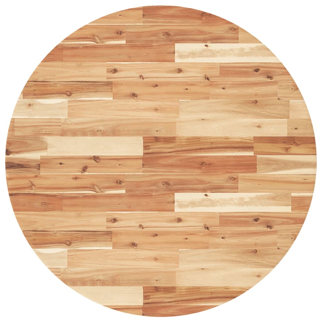 vidaXL Plateau de table rond Ø90x2 cm en bois d'acacia massif