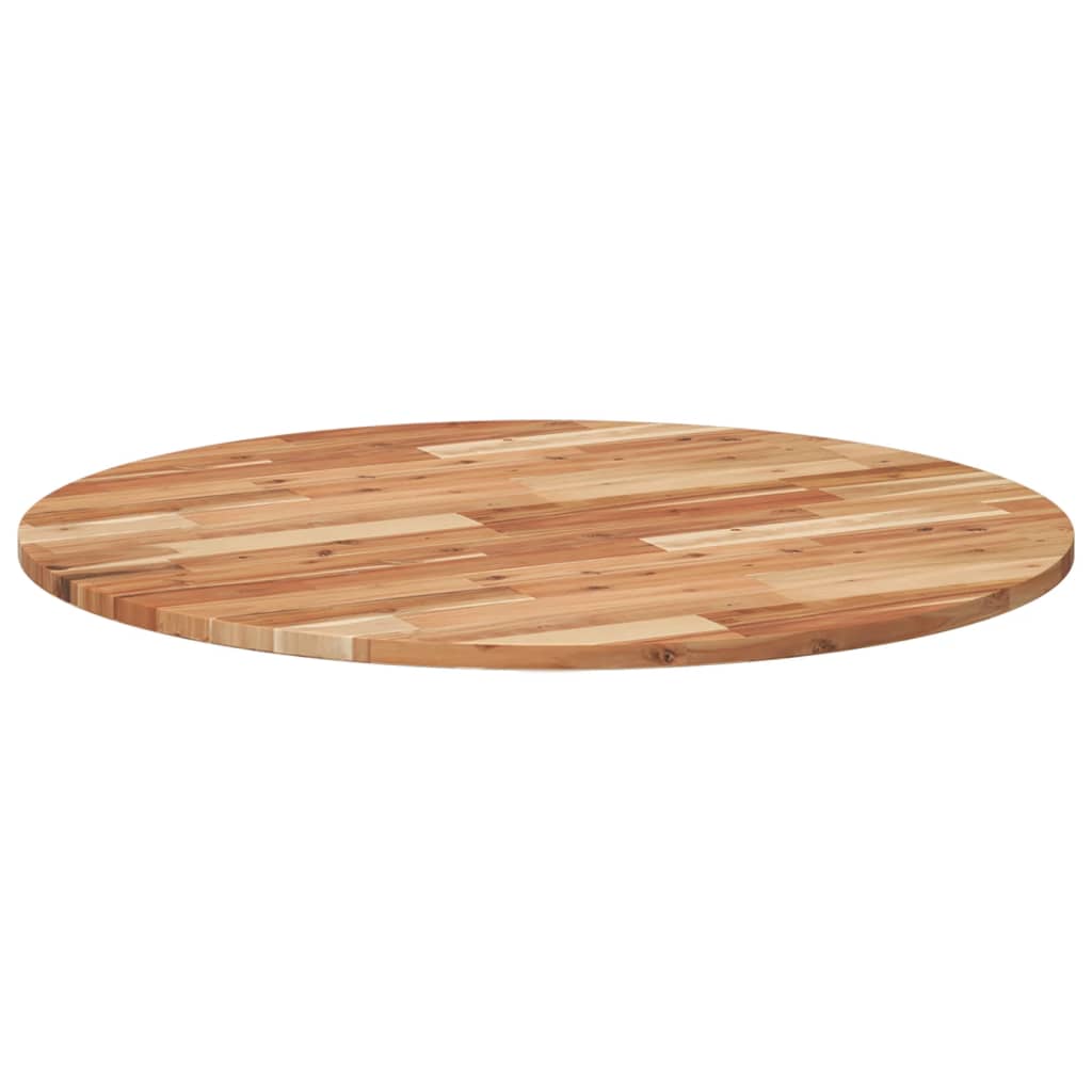vidaXL Plateau de table rond Ø90x2 cm en bois d'acacia massif