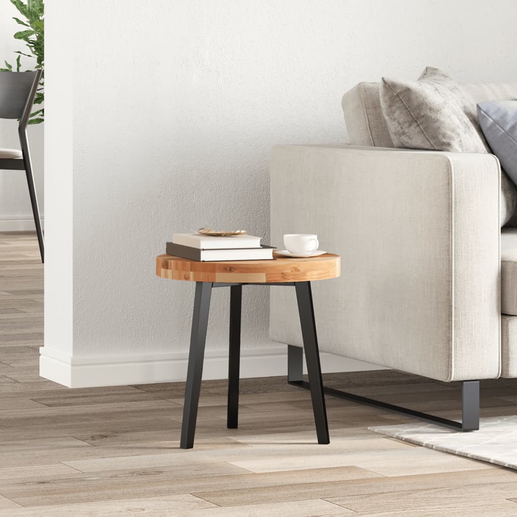 vidaXL Plateau de table rond Ø40x4 cm en bois d'acacia massif