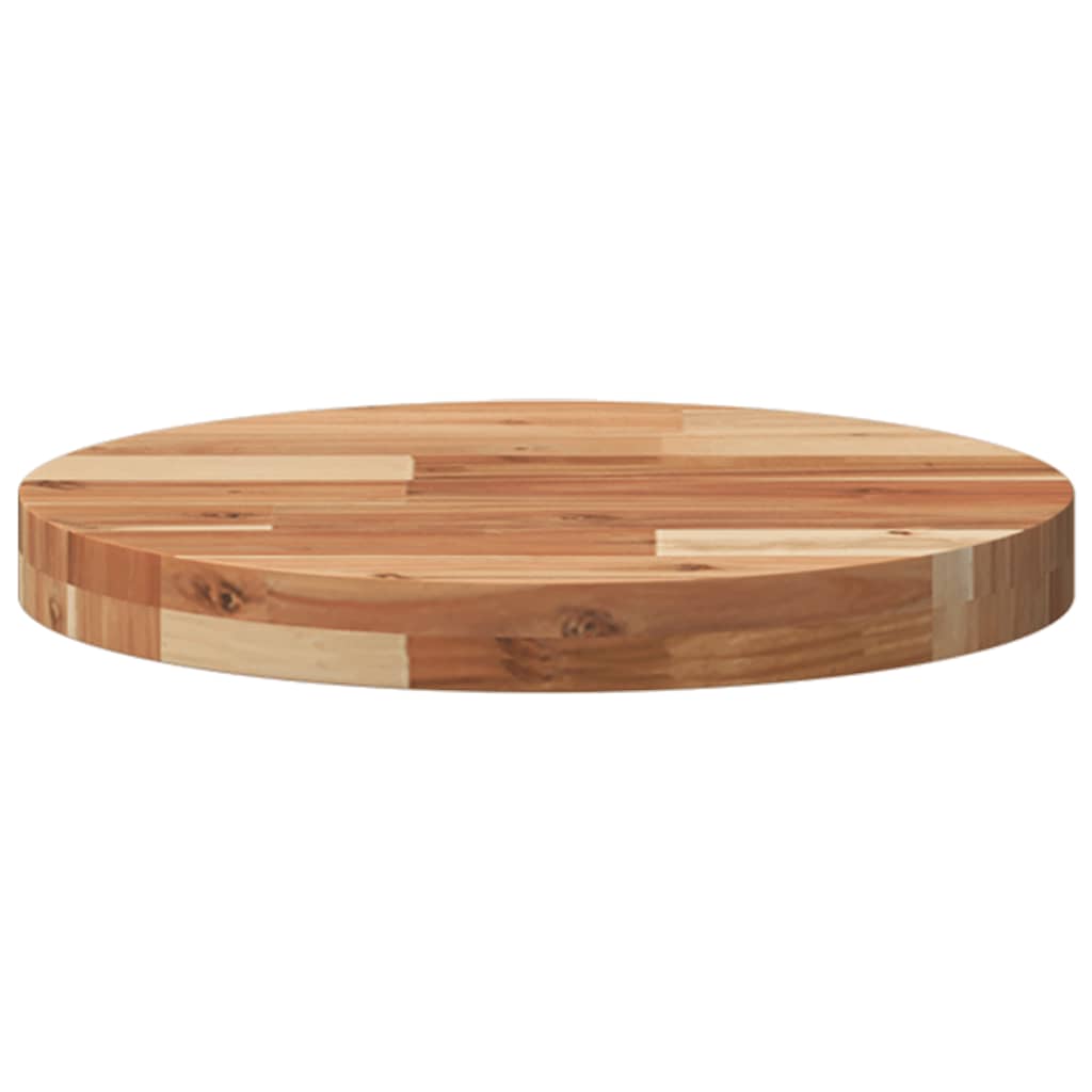 vidaXL Plateau de table rond Ø40x4 cm en bois d'acacia massif