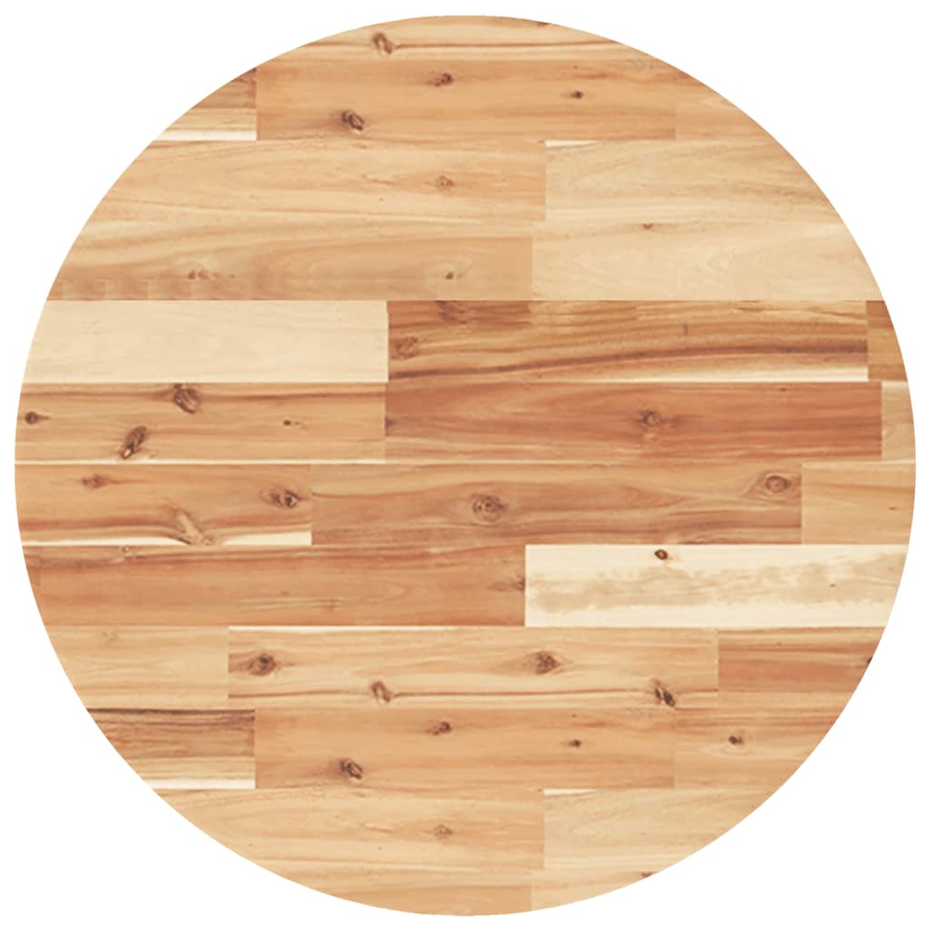 vidaXL Tischplatte Rund Ø60x4 cm Massivholz Akazie