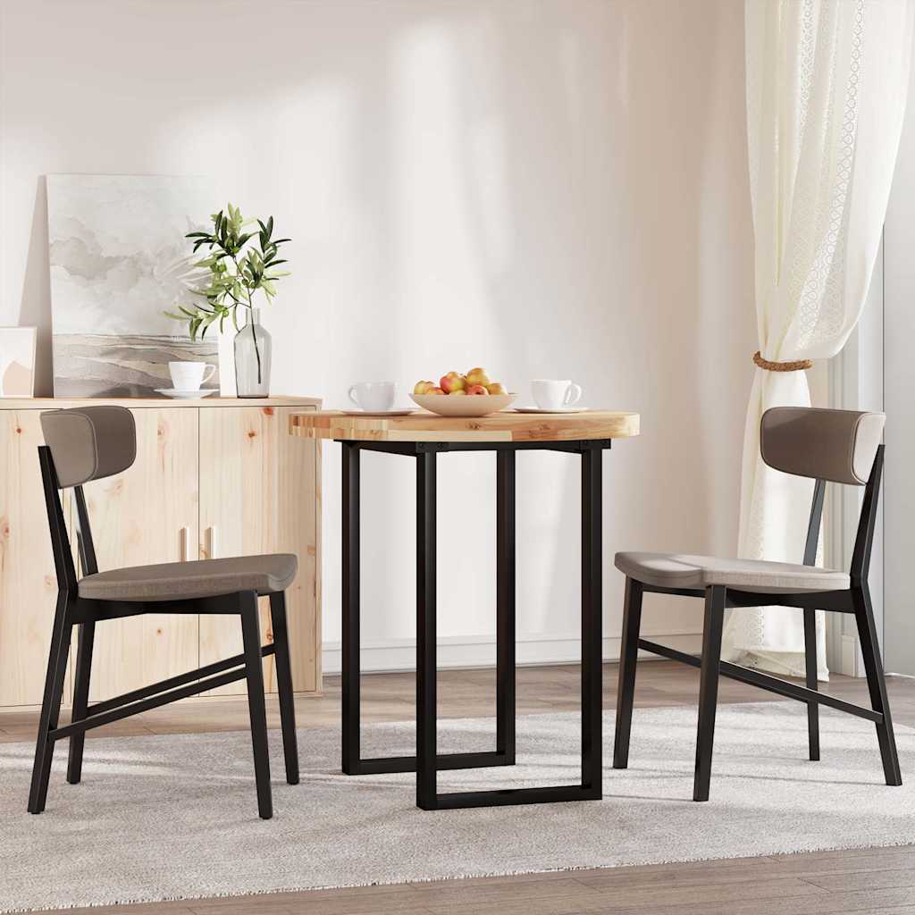 vidaXL Tischplatte Rund Ø70x4 cm Massivholz Akazie