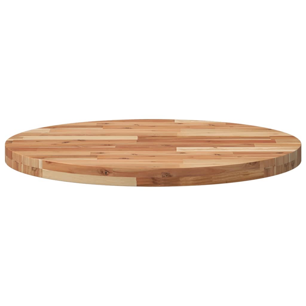 vidaXL Tischplatte Rund Ø70x4 cm Massivholz Akazie