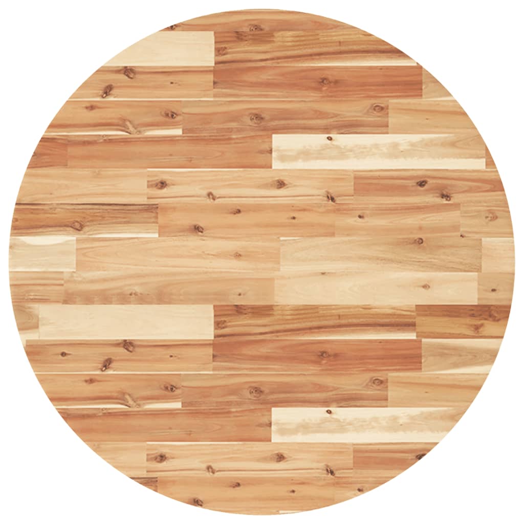 vidaXL Tischplatte Rund Ø80x4 cm Massivholz Akazie