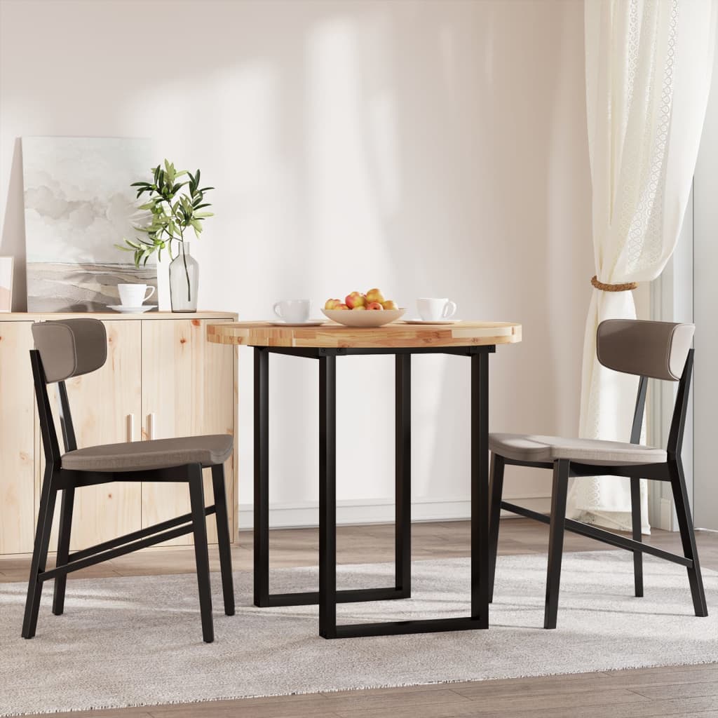 vidaXL Tischplatte Rund Ø80x4 cm Massivholz Akazie