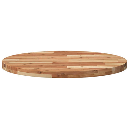 vidaXL Tischplatte Rund Ø80x4 cm Massivholz Akazie