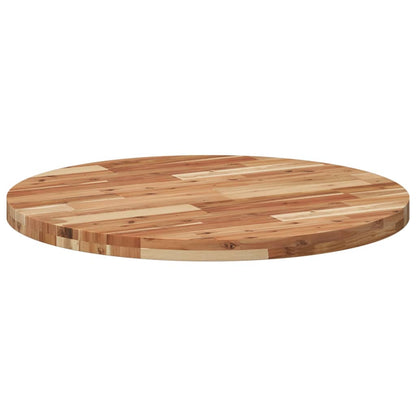 vidaXL Tischplatte Rund Ø80x4 cm Massivholz Akazie